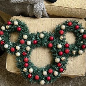 Handmade to order - Christmas Mickey wreath